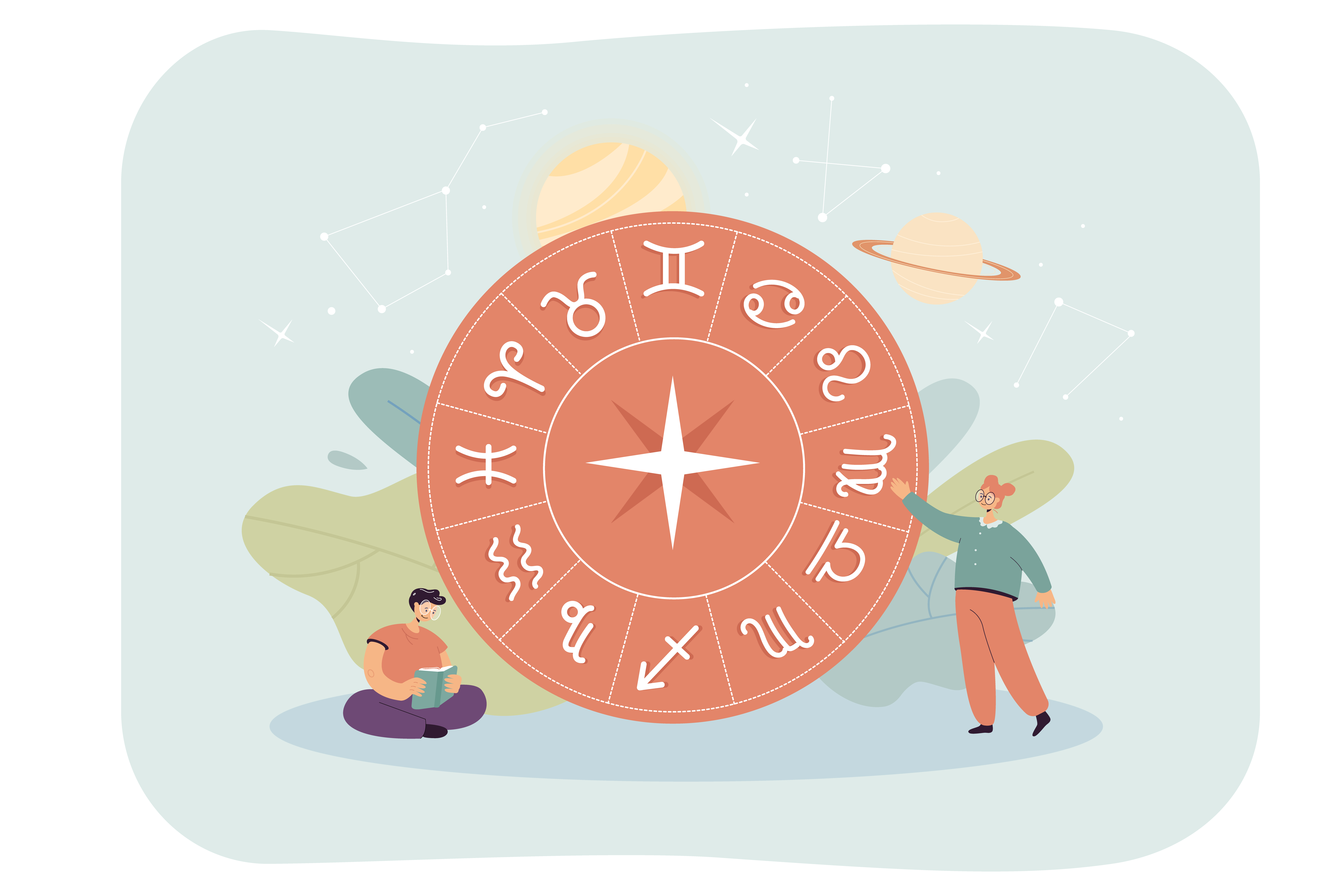 Tiny persons and horoscope circle with zodiac signs.jpg